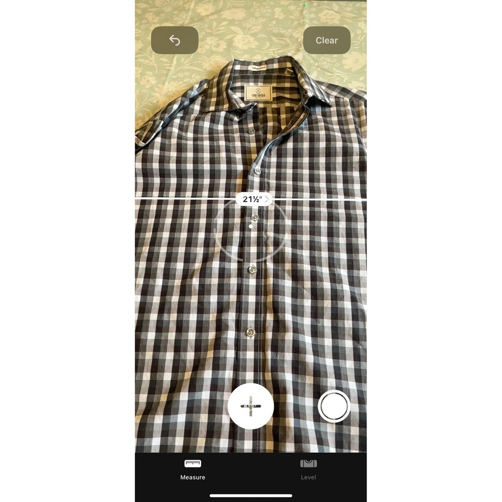 TODD SNYDER melange yarns Gingham Check Button Down Shirt Size 16 32/33 - Picture 7 of 10